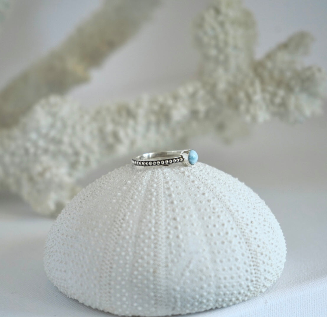 Anillo Dots - Larimar