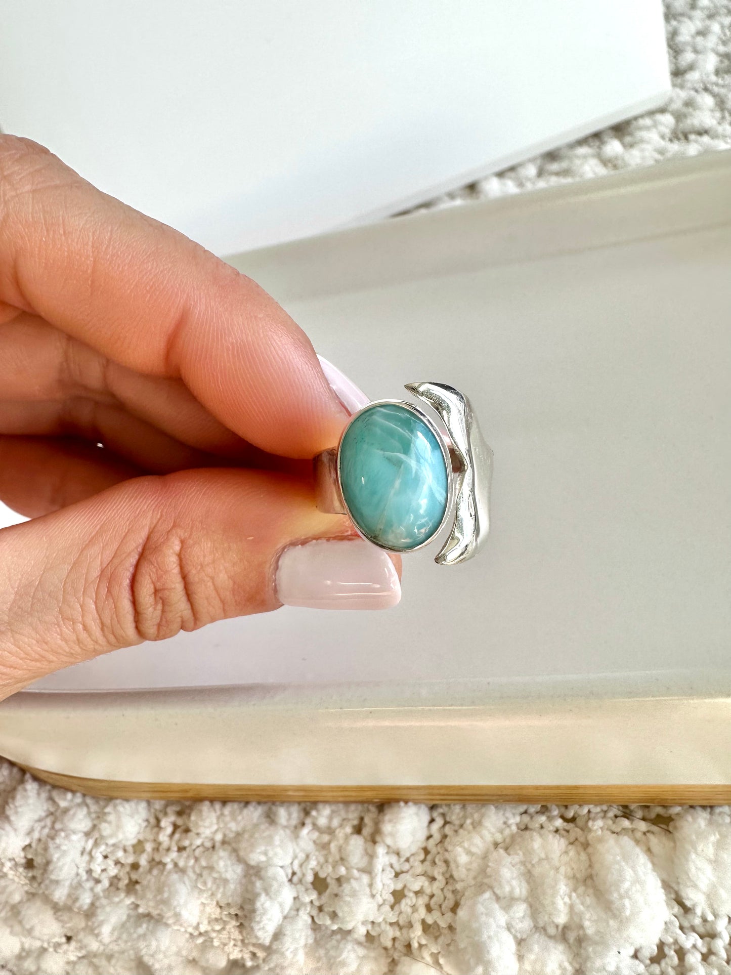 Anillo Makai - Larimar