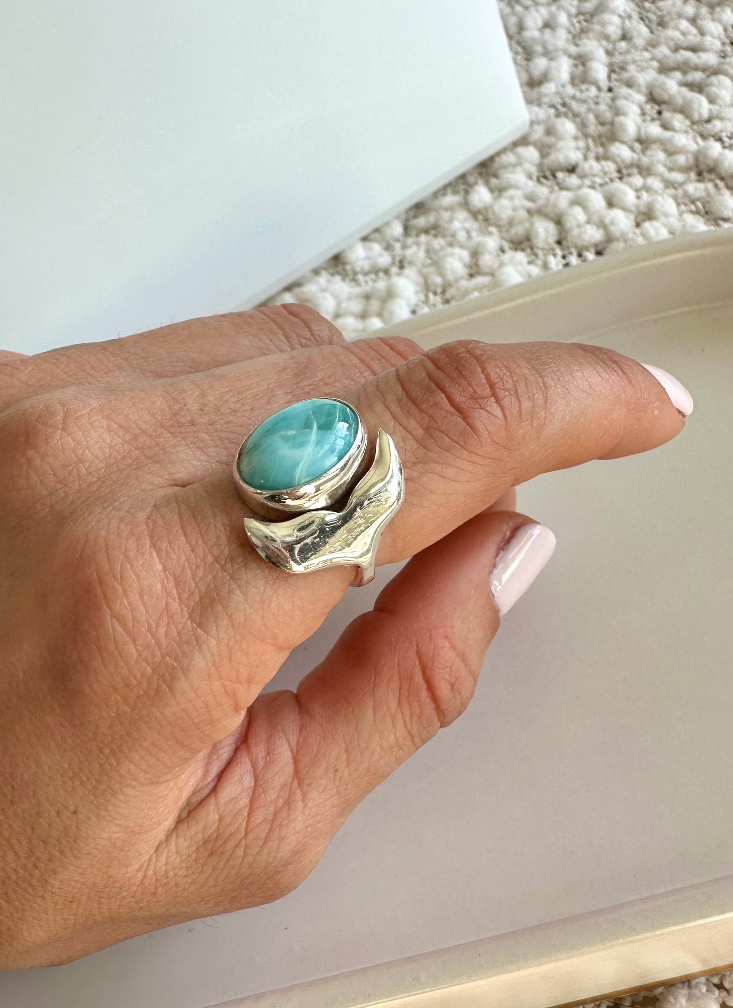 Anillo Makai - Larimar