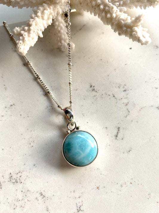 Collar Mudra- Larimar