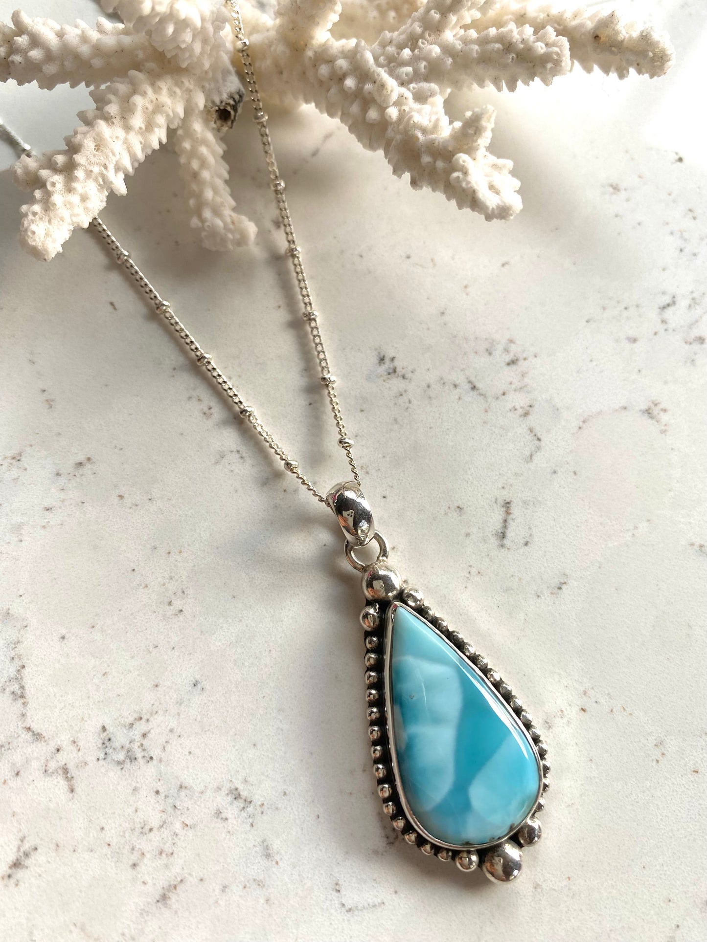 Collar Megyan- LARIMAR